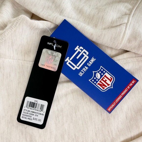 NWT Dallas Cowboys Unisex Premium Pullover Hoodie  Oatmeal Athleisure Sz XXL - Picture 4 of 11